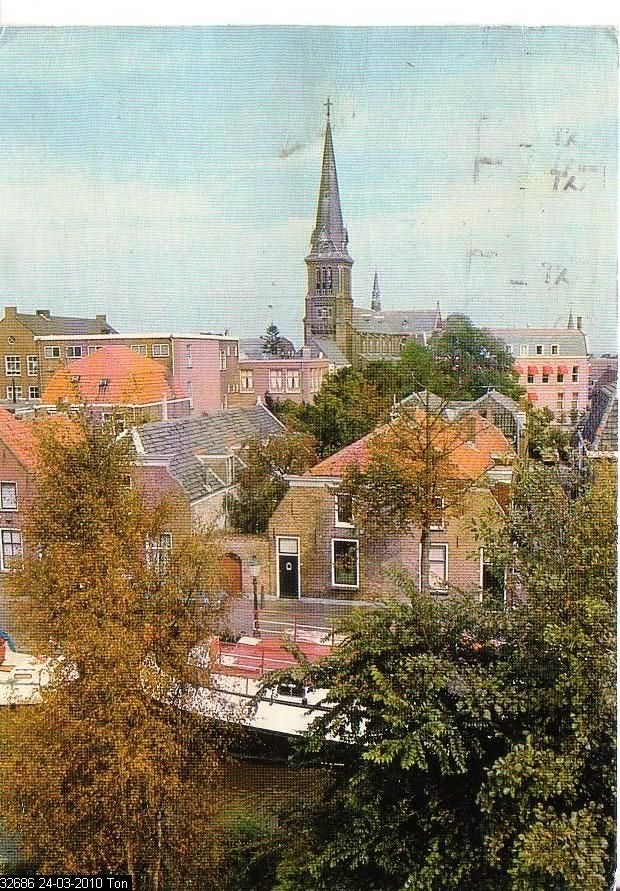 Ansichtkaart 	Oudewater	Panorama, Verzamelen, Ophalen of Verzenden, 1980 tot heden, Gelopen, Utrecht
