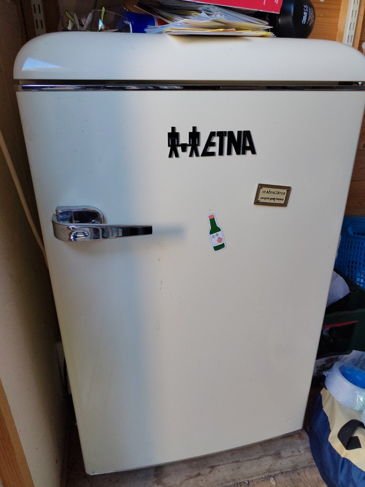 Etna tafelmodel koelkast, retro stijl, Witgoed en Apparatuur, Koelkasten en IJskasten, 100 tot 150 liter, Ophalen, 85 tot 120 cm