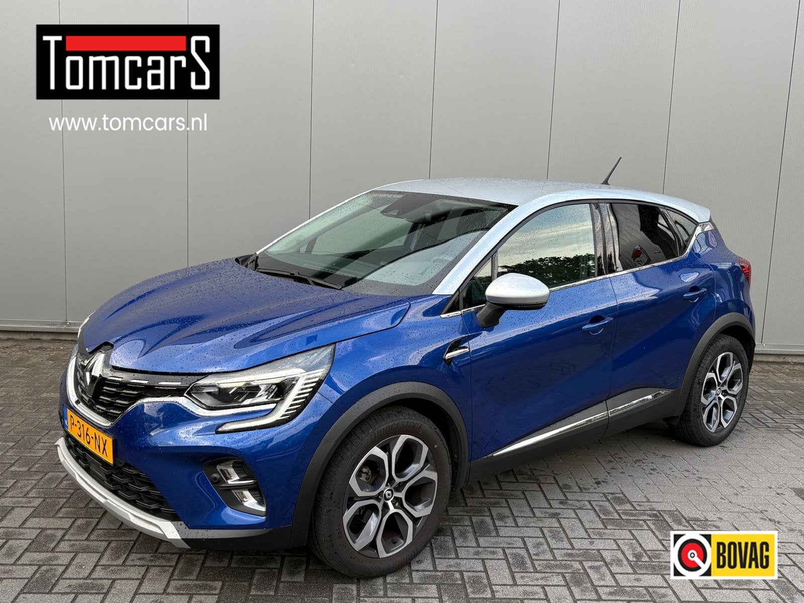 Renault Captur 90PK TCe Intens Trekhaak/Navigatie/Camera/Key, Dealer onderhouden, Gebruikt, Euro 6, Blauw