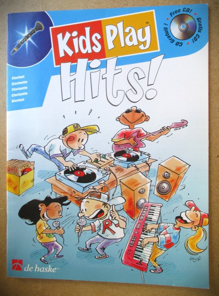 Klarinet Bladmuziek~Kids Play Hits !~Kinderen en beginners, Gebruikt, Overige soorten, Ophalen of Verzenden, Klarinet