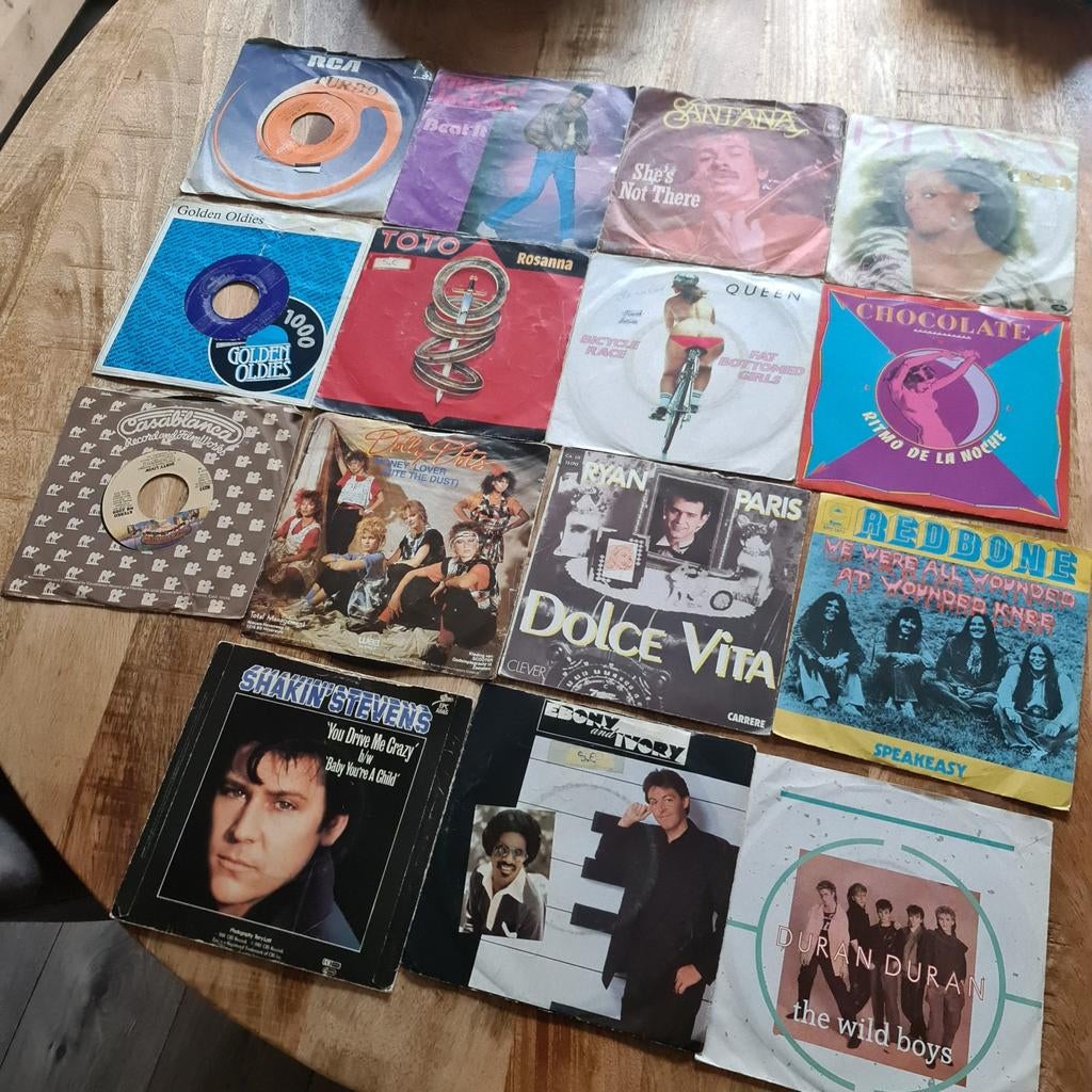Singles 15 stuks, Cd's en Dvd's, Vinyl Singles, Single, Zo goed als nieuw, Pop, Fotohoes