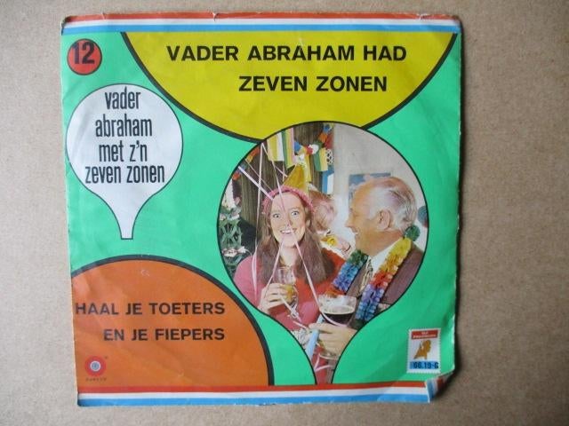 s5573 vader abraham - vader abraham had zeven zonen, Cd's en Dvd's, Vinyl Singles, Gebruikt, Single, Overige genres, 7 inch, Ophalen