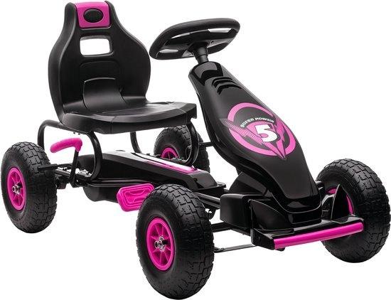 HOMCOM kinderkart/skelter- met pedalen - verstelbare zitting, Ophalen of Verzenden, Zo goed als nieuw, Overige merken