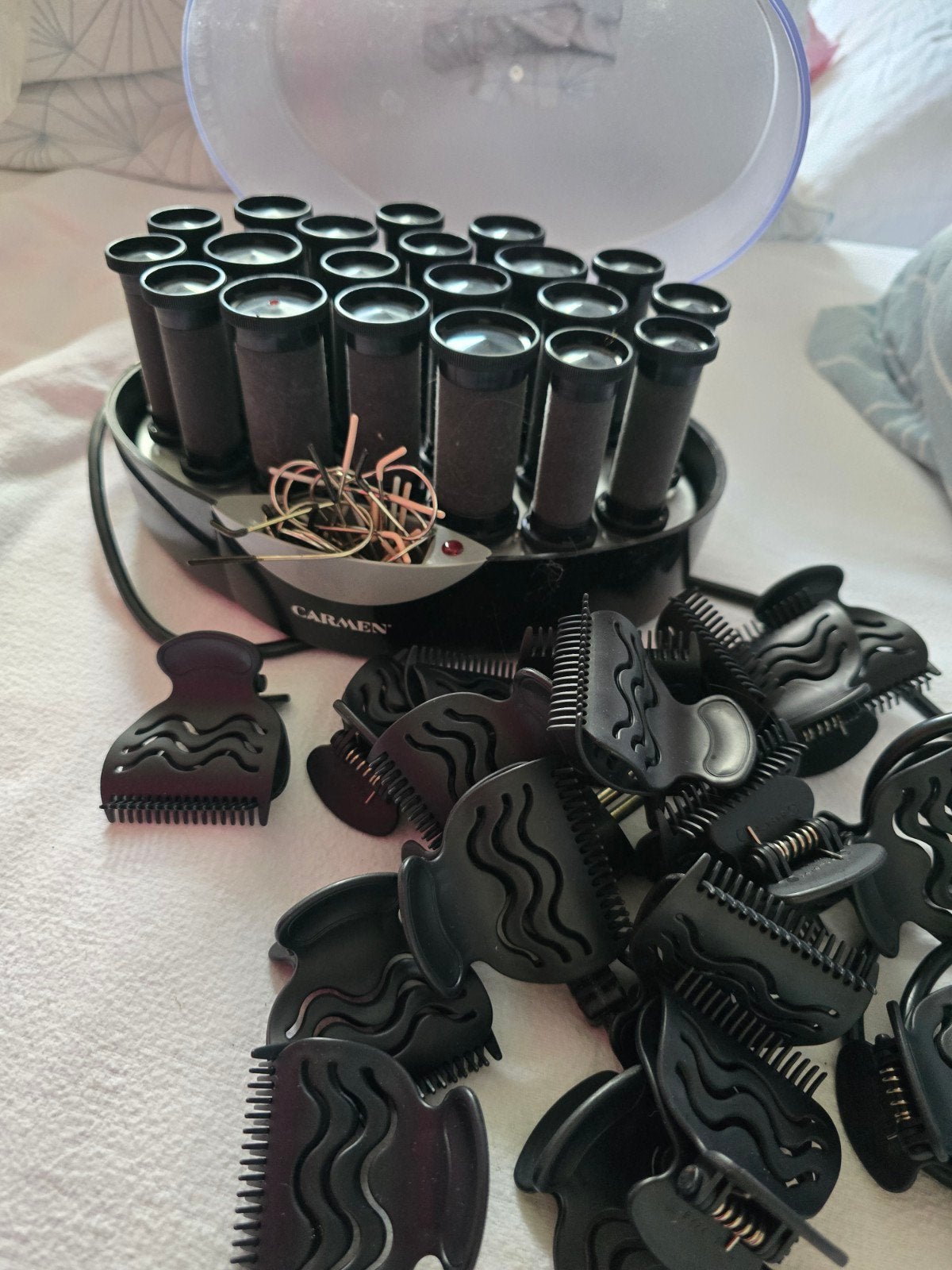 Carmen Haarrollerset met Clips, Sieraden, Tassen en Uiterlijk, Ophalen of Verzenden, Gebruikt, Krultang of Stijltang