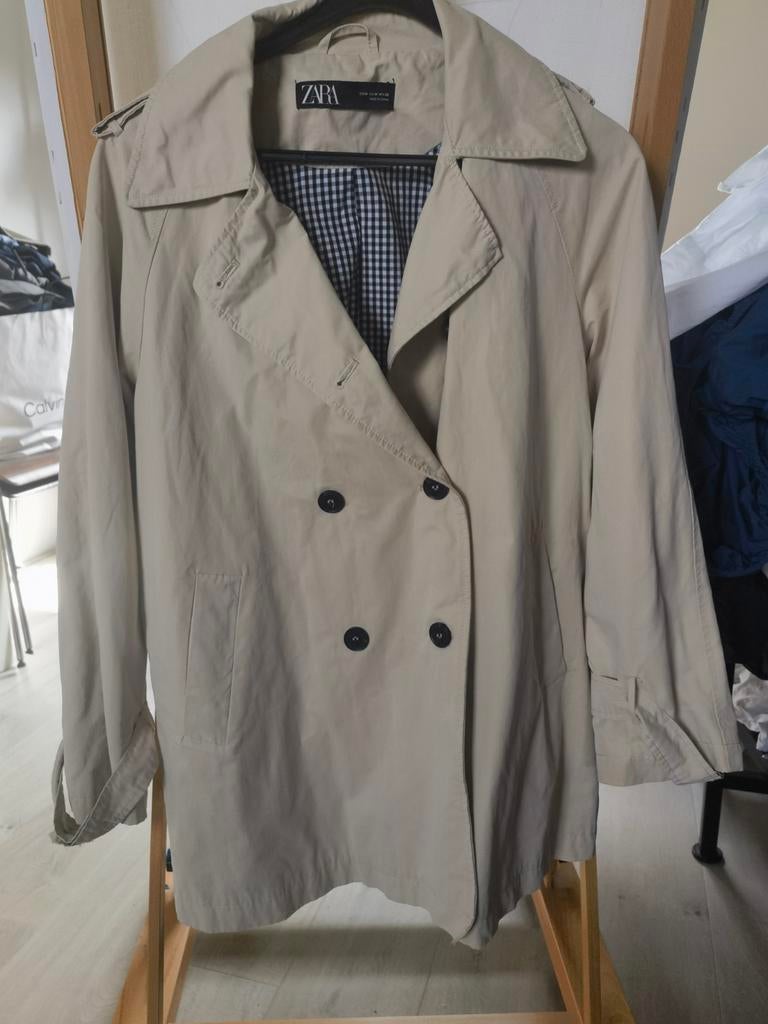 Korte dames trenchcoat Zara maat M, Maat 38/40 (M), Ophalen of Verzenden, Gedragen, Zara