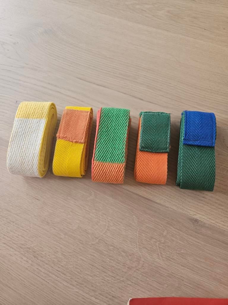 Set van 5 judo banden, Ophalen of Verzenden, Zo goed als nieuw, Overige