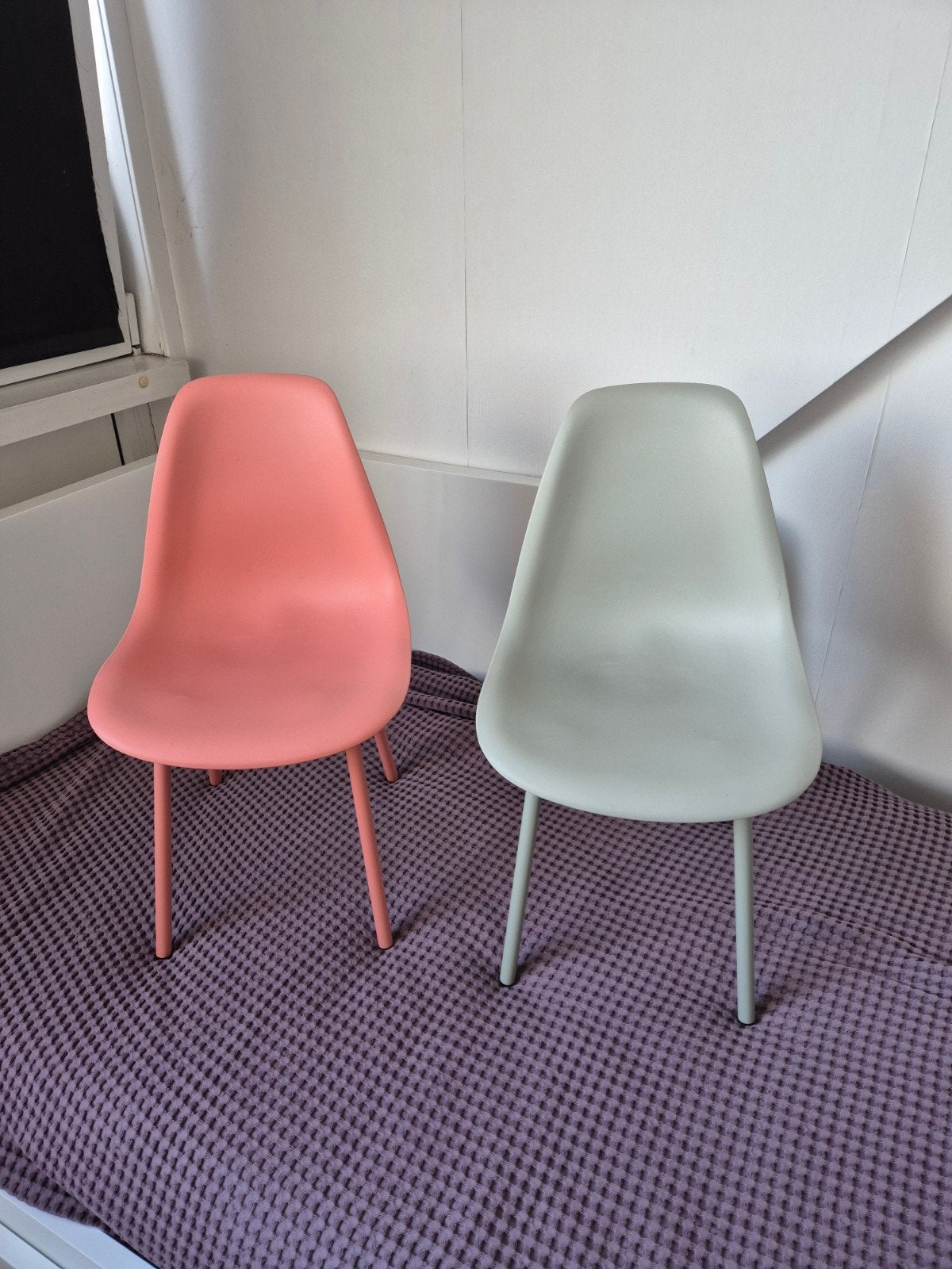 Kinderstoeltjes roze en mintgroen Leen Bakker, Ophalen, Gebruikt, Overige typen