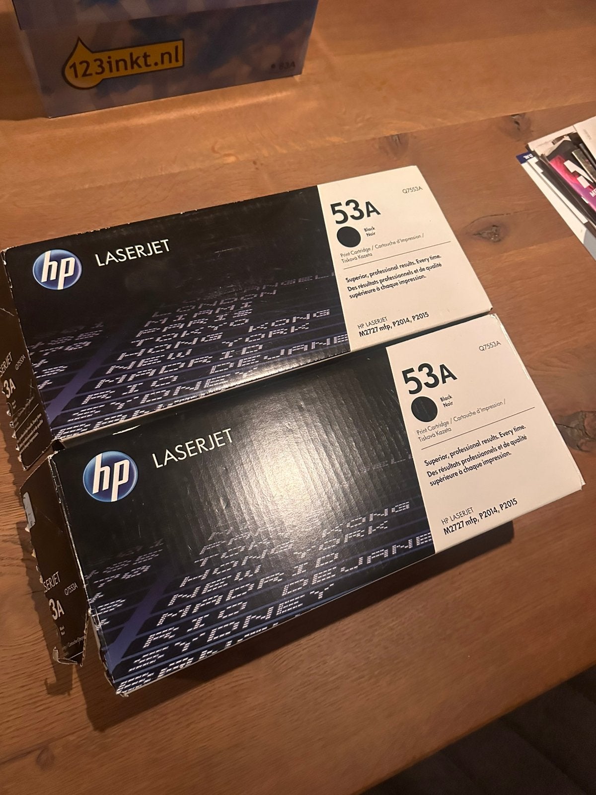 HP 53A (Q7553A) originele LaserJet toner zwart – NIEUW - 2x, Ophalen of Verzenden, Nieuw, Toner