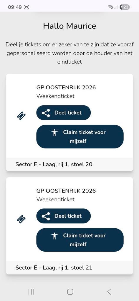.2 weekend tickets voor GP Oostenrijk, Twee personen, Juni