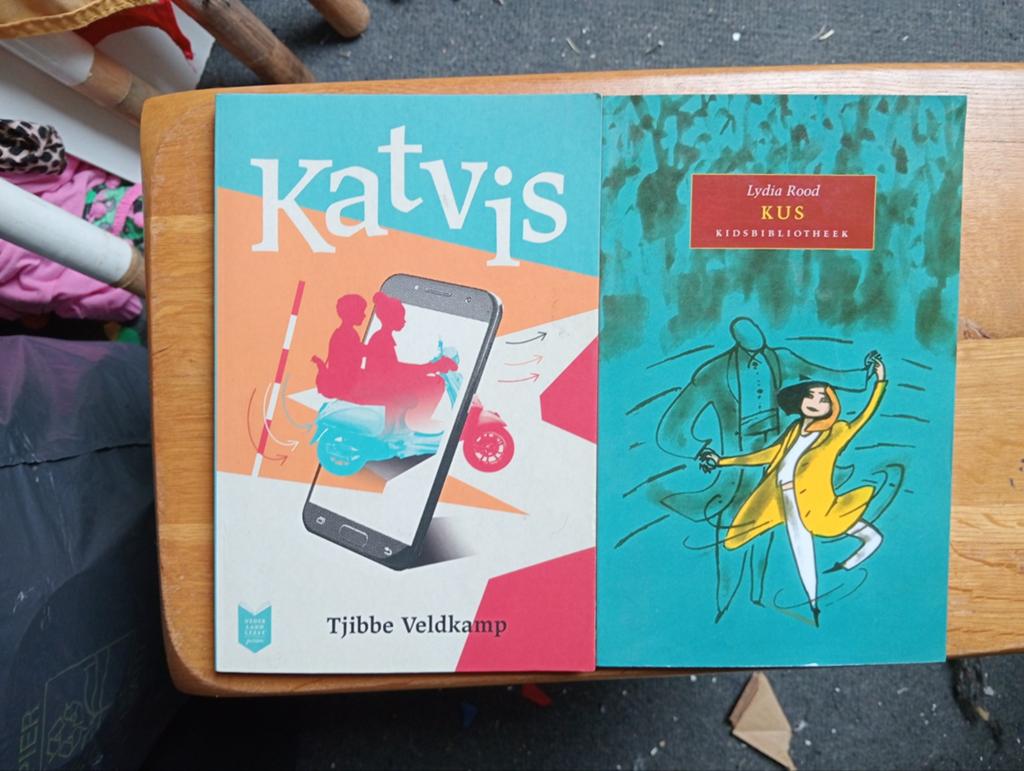 2 Kinderboeken: Katvis (Tjibbe Veldkamp) en Kus (Lydia Rood), Boeken, Ophalen of Verzenden, Gelezen, Tjibbe Veldkamp, Lydia Rood