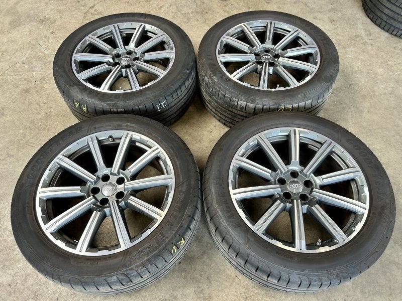 20 inch originele Audi Q7 SQ7 velgen + zomerbanden, Auto-onderdelen, Gebruikt, -, -, Banden en Velgen