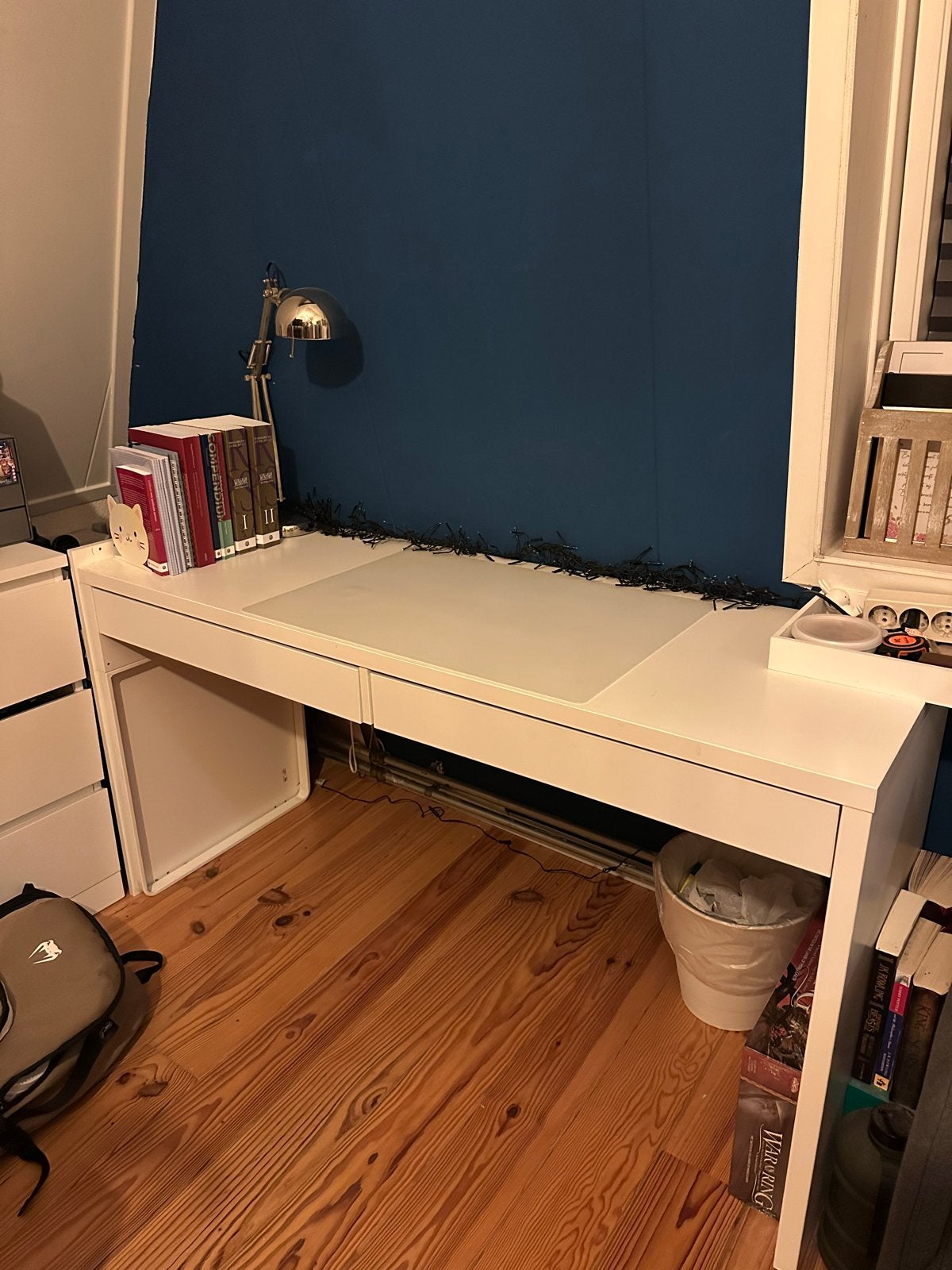 Wit Ikea MICKE bureau, Ophalen, Gebruikt, IKEA, Wit