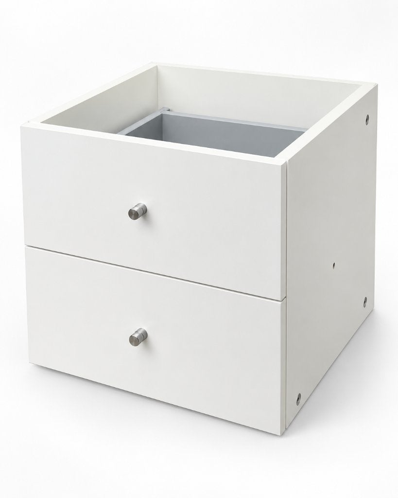 IKEA EXPEDIT KALLAX Lade-inzet met 2 Lades – Wit, ., Ophalen of Verzenden, Zo goed als nieuw, .