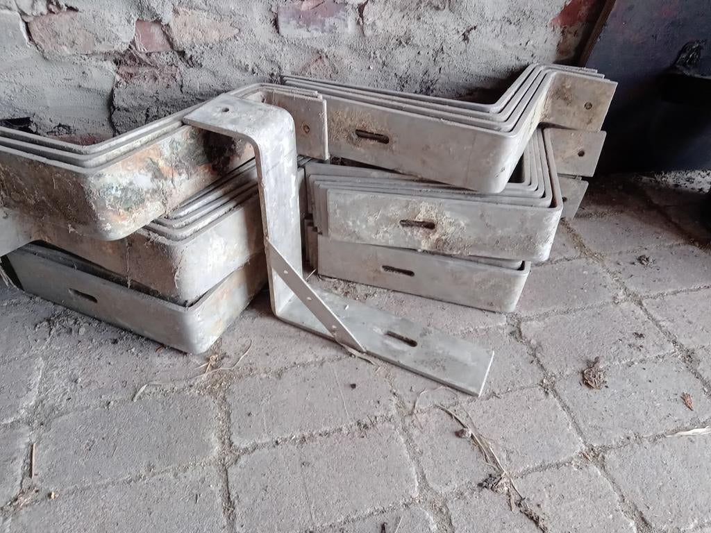 Robuuste zware balkdragers rvs, Ophalen, Zo goed als nieuw, Minder dan 50 cm, Minder dan 50 cm