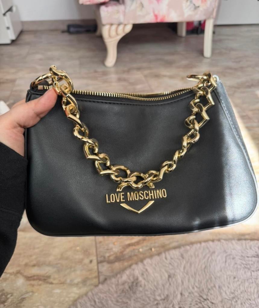Love moschino tas, Ophalen of Verzenden, Zo goed als nieuw, Zwart, Schoudertasje