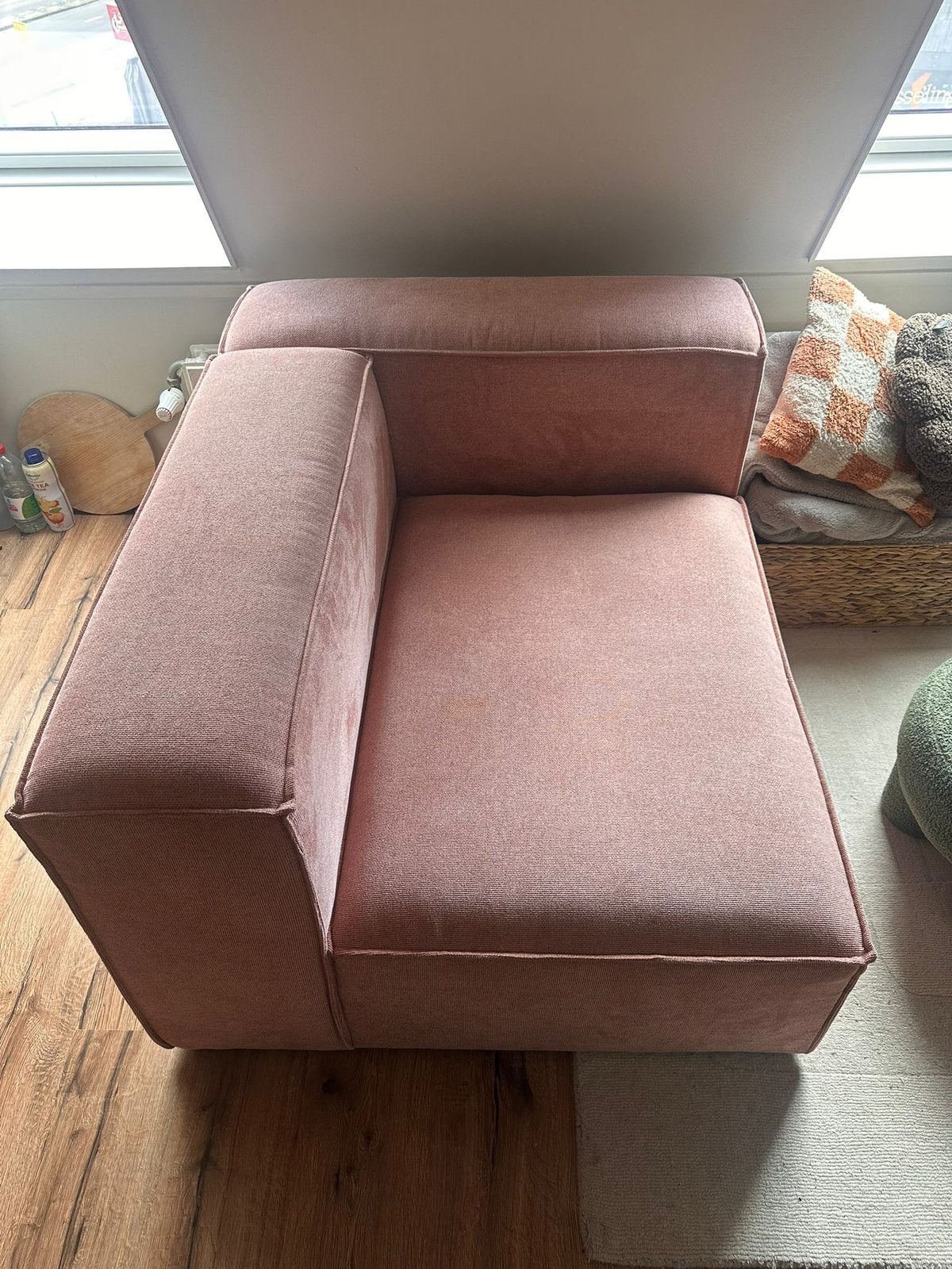 NOUS living hoek rechts bank, Huis en Inrichting, Banken | Sofa's en Chaises Longues, Zo goed als nieuw, Tweepersoons, Minder dan 150 cm