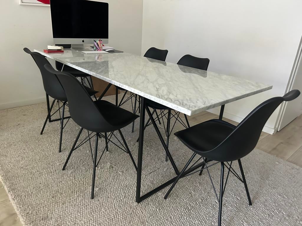 Marmer look tafel, zeer goede staat, Antiek en Kunst, Antiek | Meubels | Tafels, Ophalen