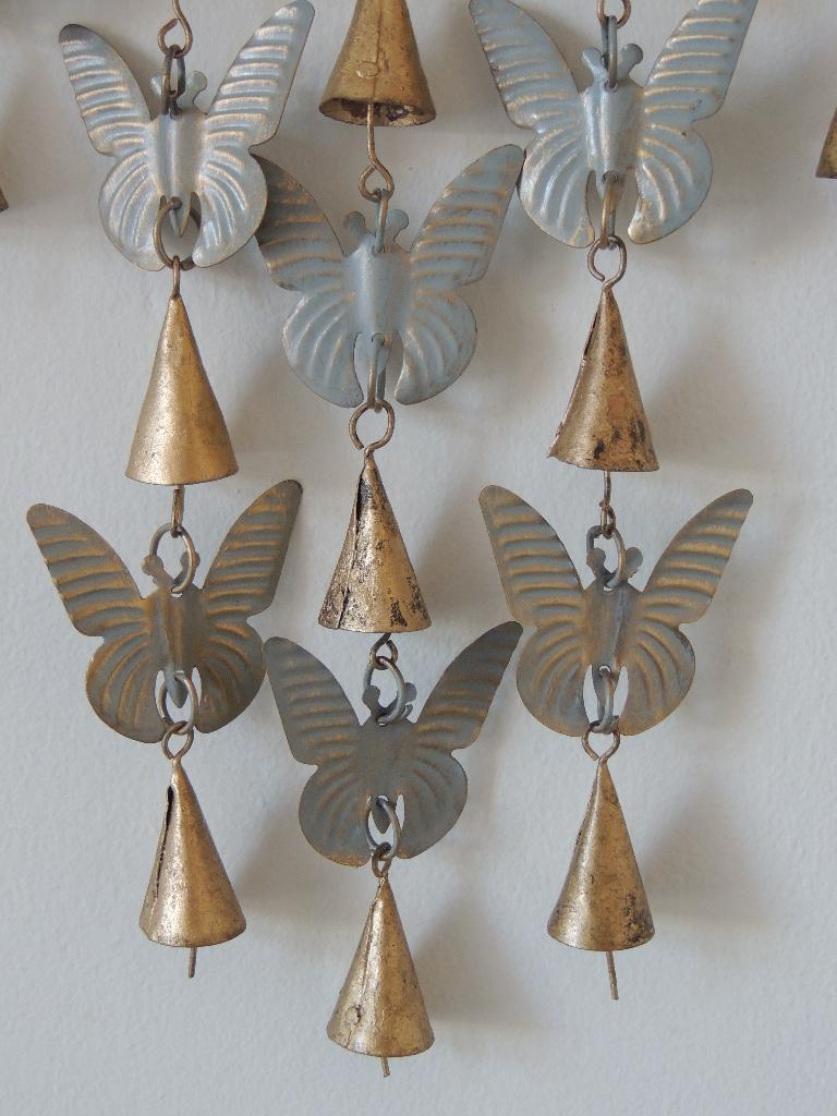 Muurdecoratie ijzer vlinders en bellen € 35,95, Huis en Inrichting, Woonaccessoires | Overige, Nieuw, Ophalen