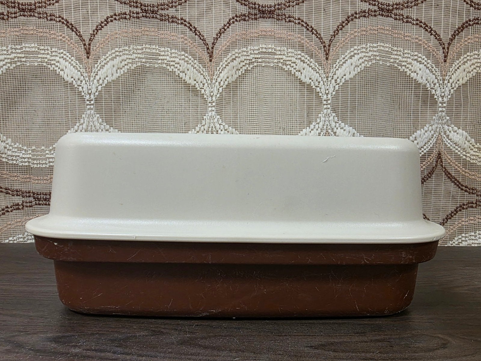 Tupperware vintage broodtrommel kornuit, Huis en Inrichting, Gebruikt, Tupperware, Bruin, .