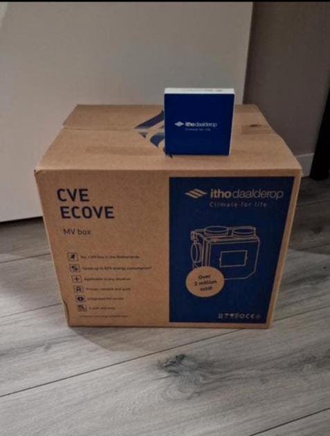Itho daalderop cve met vochtsensor NIEUW, Doe-het-zelf en Verbouw, Ventilatie en Afzuiging, Ophalen of Verzenden, Nieuw, Ventilator en Afzuiger