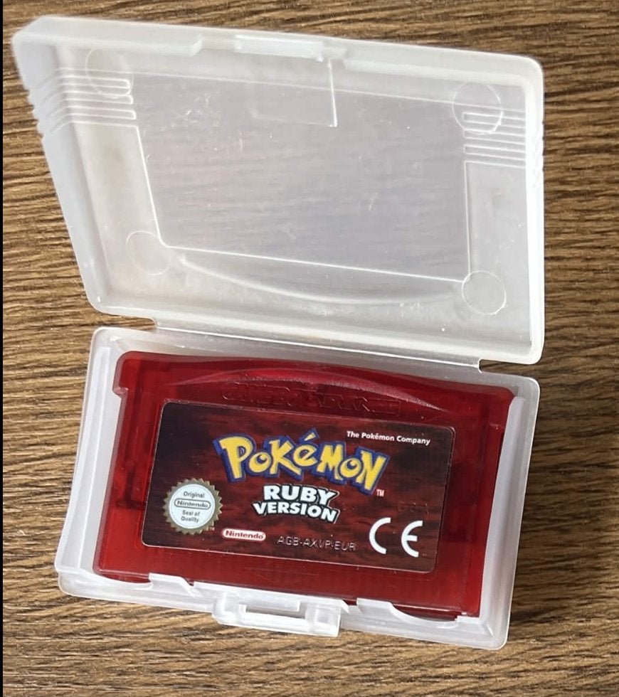 Originele Pokémon Ruby. PAL GBA. Alléén cartridge., Gebruikt, 1 speler, Ophalen of Verzenden, Role Playing Game (Rpg)