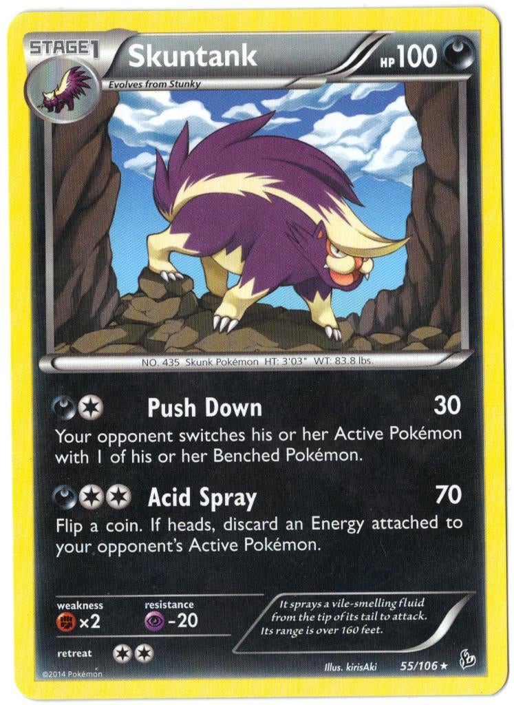 Flashfire,  Skuntank [rare] 55/106, Verzenden, Nieuw, Losse kaart