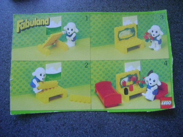 Lego Fabuland 3792 bedroom / slaapkamer, Kinderen en Baby's, Speelgoed | Duplo en Lego, Ophalen of Verzenden, Zo goed als nieuw