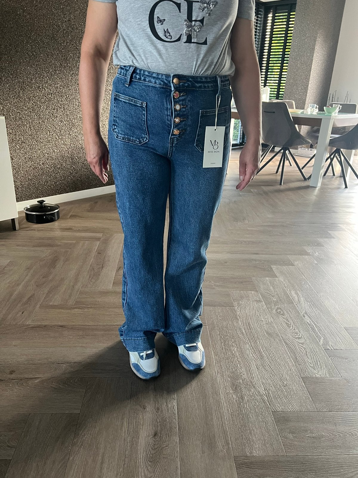 Nieuwe Miss Bon jeans, maat 38, met label, Ophalen of Verzenden, Nieuw, Blauw, W30 - W32 (confectie 38/40)