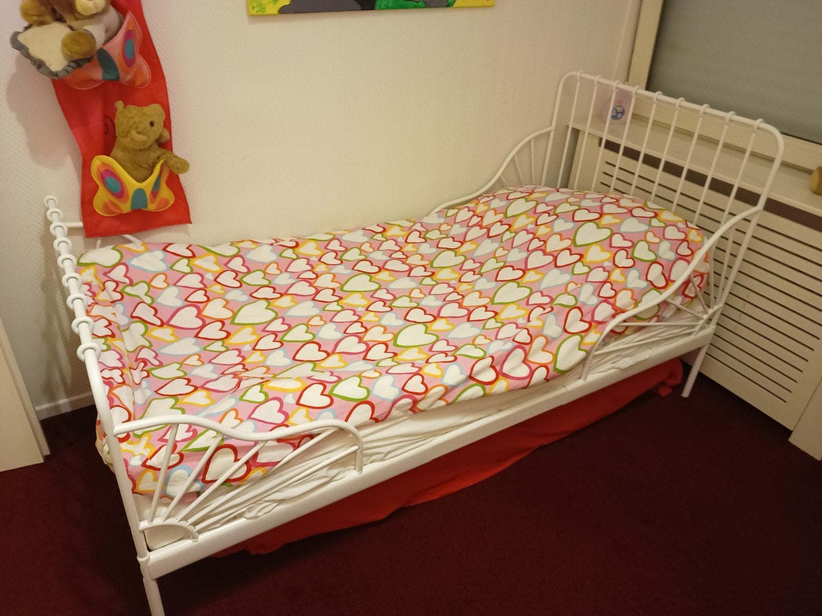 Ikea eenpersoonsbed,meegroei, verstelbaar, zo goed als nieuw, Huis en Inrichting, Slaapkamer | Bedden, Ophalen, Verstelbaar, Eenpersoons