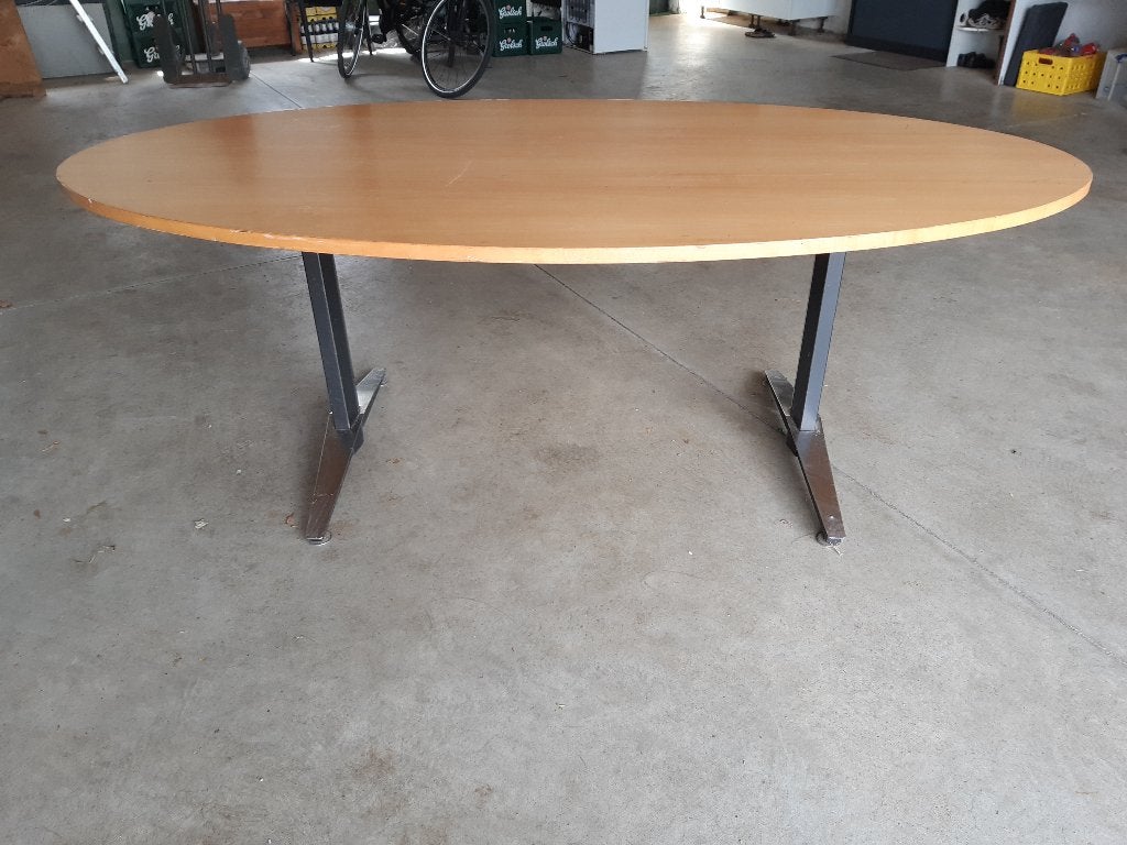 Ovale tafel, Ophalen, Gebruikt, 100 tot 150 cm, 200 cm of meer