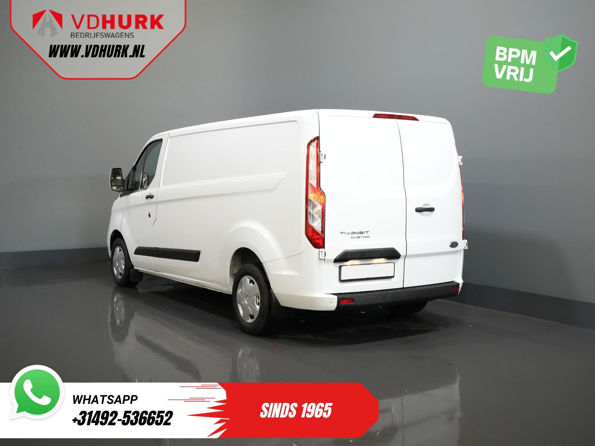 Ford Transit Custom 2.0 TDCI 130 pk L2 (DEMO) 2.8t Trekverm/, Auto's, Bestelauto's, Voorwielaandrijving, 1995 cc, 4 cilinders