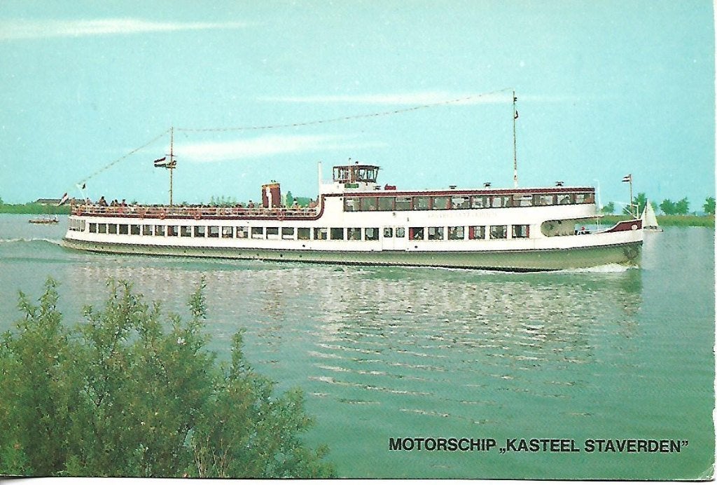 Harderwijk- -M.S. Kasteel Staverden., Verzenden, 1980 tot heden, Ongelopen, Gelderland