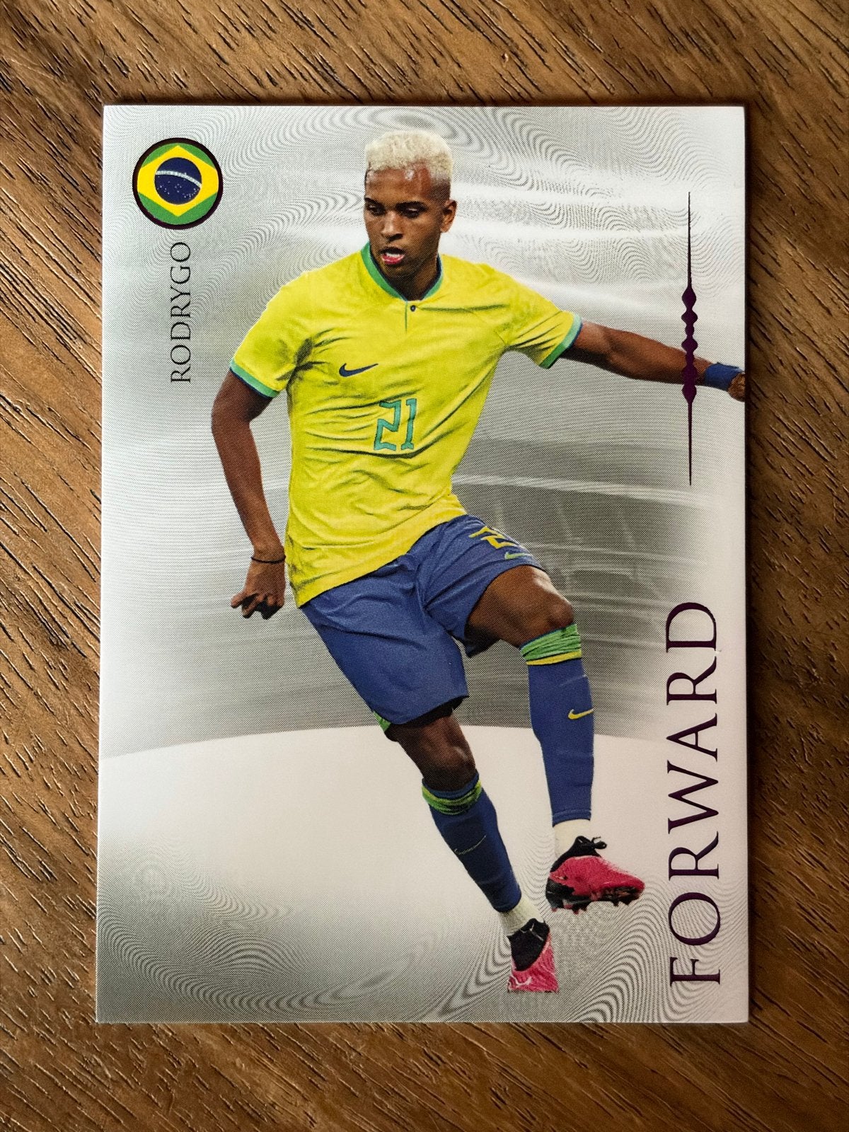 Rodrygo Futera Unique 15/30 Spelerskaart Brazilië, Verzenden, Zo goed als nieuw, Buitenlandse clubs, Spelerskaart