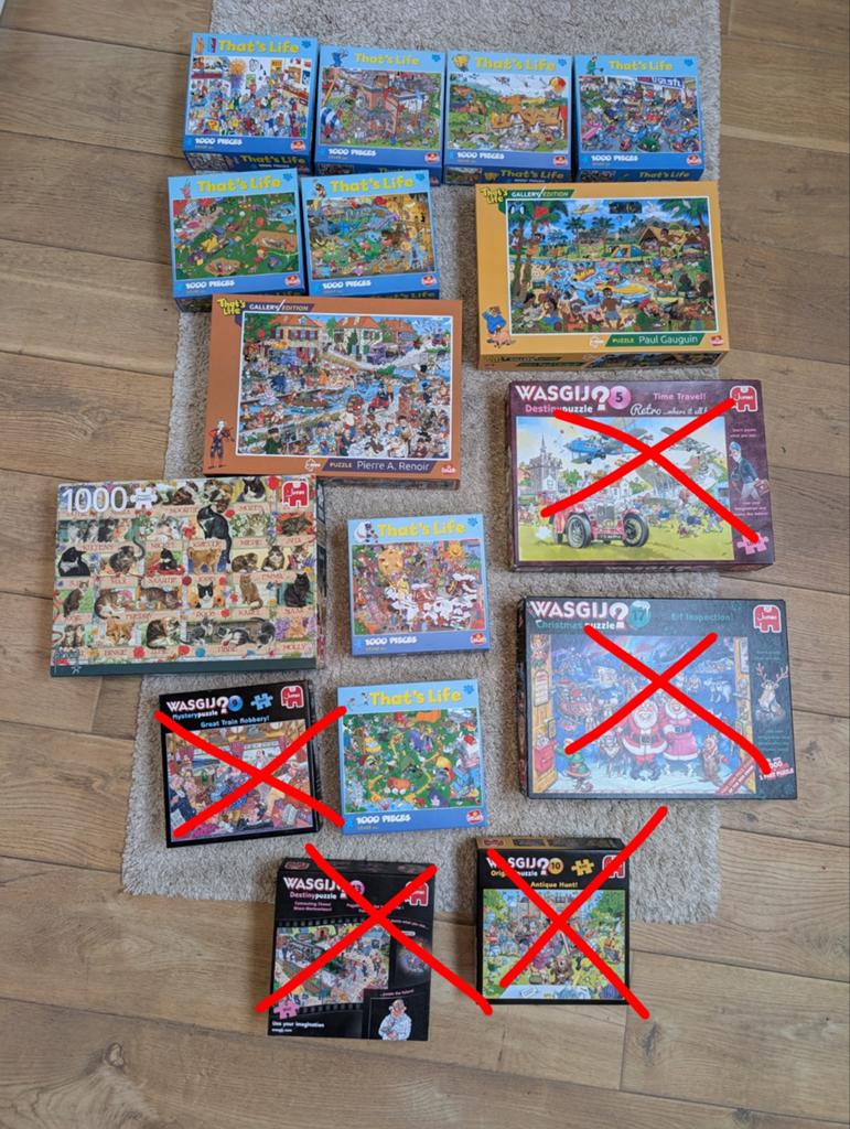 Diverse puzzels That's Life 1000st, Ophalen of Verzenden, 500 t/m 1500 stukjes, Gebruikt, Legpuzzel