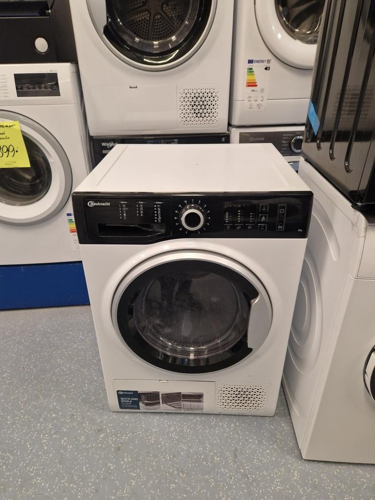 Bauknecht warmtepompdroger 8 kg - In nieuwstaat!, 8 tot 10 kg, Ophalen, Overige typen, Minder dan 85 cm