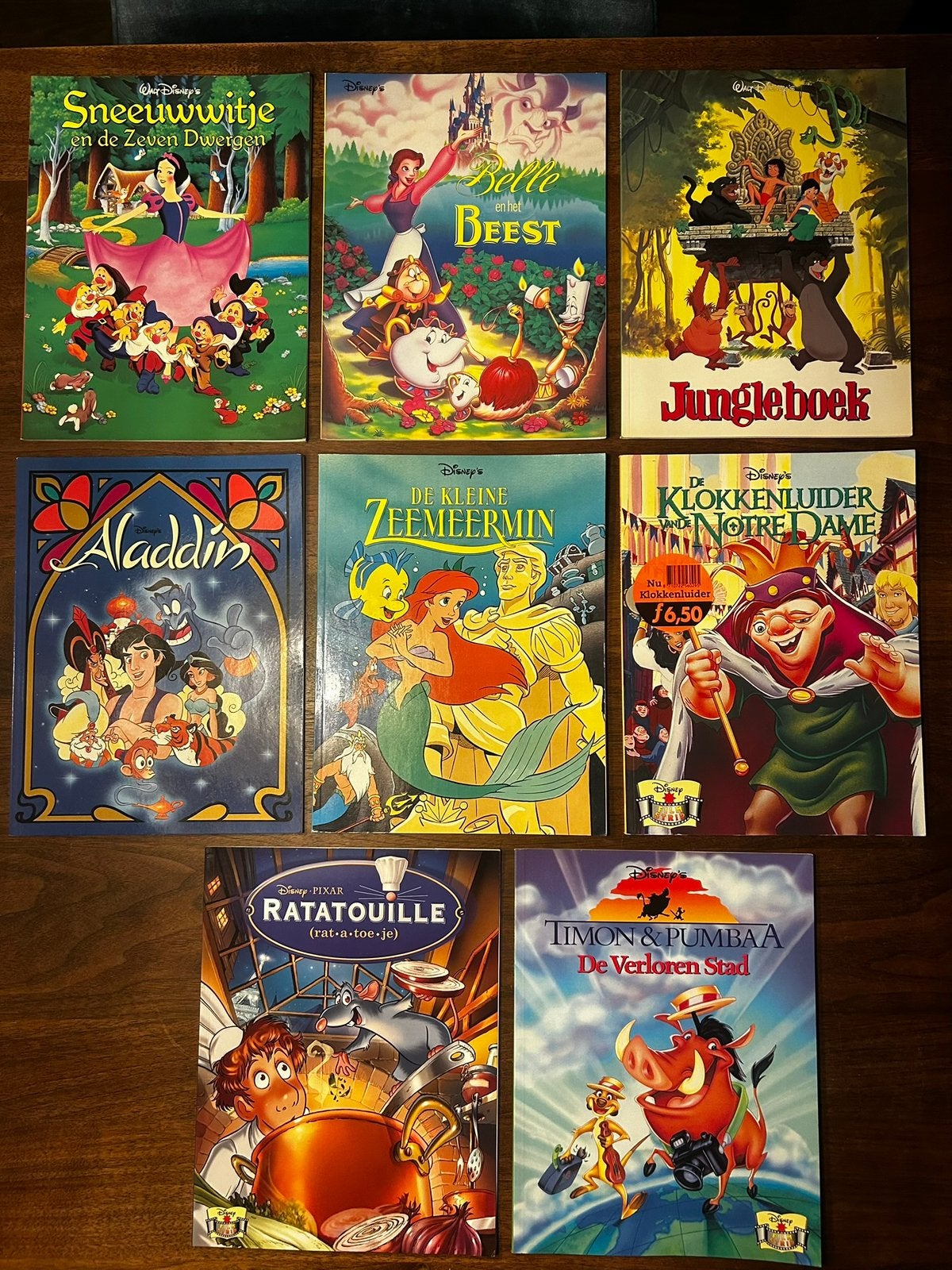 8 Disneyfilms stripboeken (bijna ongelezen staat) 1992-1997, Boeken, Meerdere stripboeken, Ophalen of Verzenden, Zo goed als nieuw