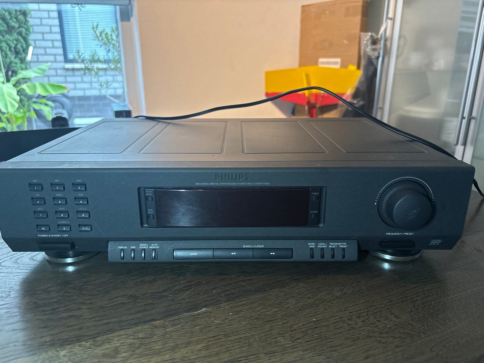 Philips RDS Tuner FT 930 - Hoogwaardige Radio Ontvanger, Ophalen of Verzenden, Gebruikt, Analoog