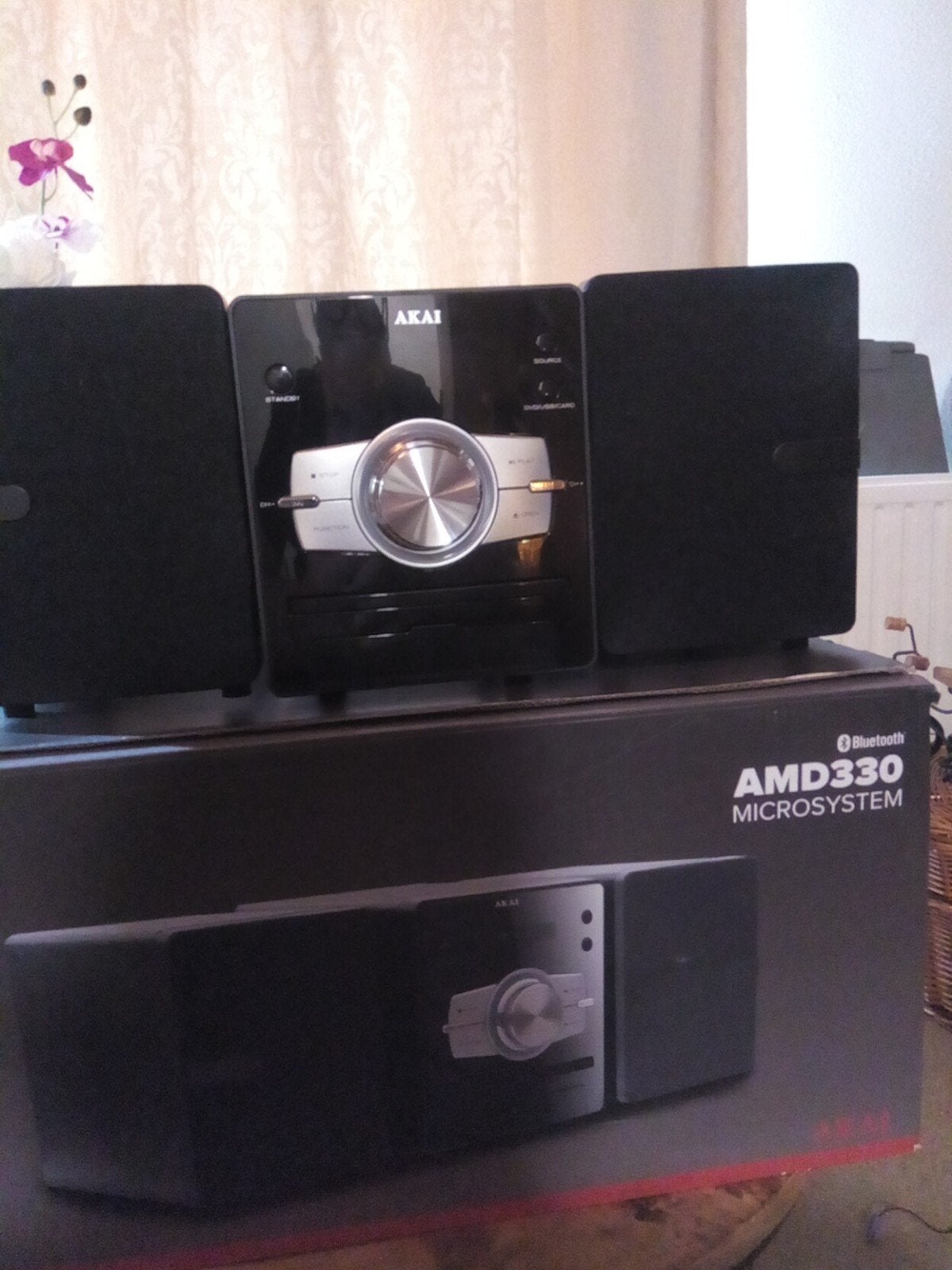 Akai AMD330 Microsysteem met Bluetooth, Ophalen of Verzenden, Zo goed als nieuw, Speakers, Akai