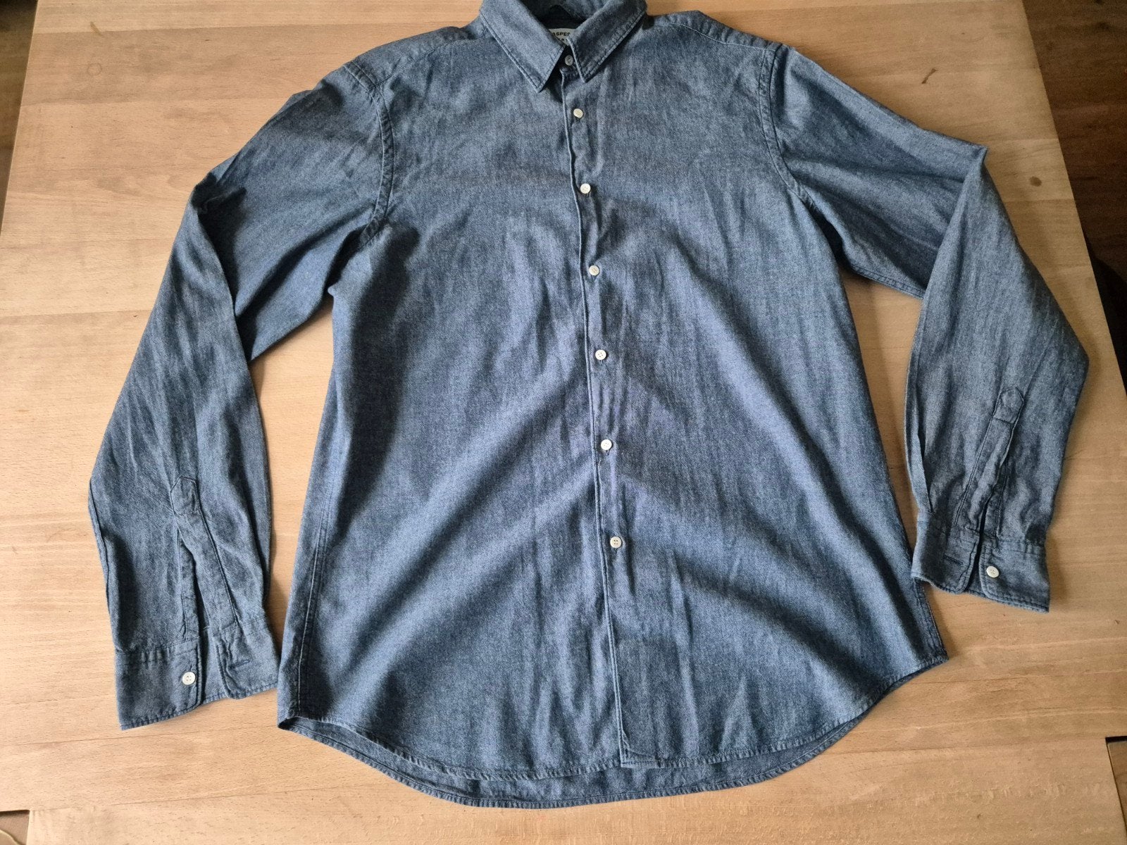 Prachtige denim overhemd Aspesi.Maat L., Halswijdte 41/42 (L), Verzenden, Blauw, Aspesi