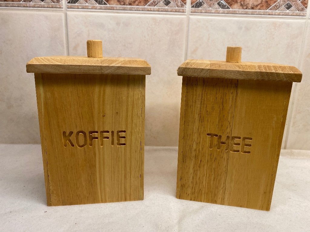 Houten Voorraad Bakken 3-delig, Antiek en Kunst, Curiosa en Brocante, Ophalen of Verzenden