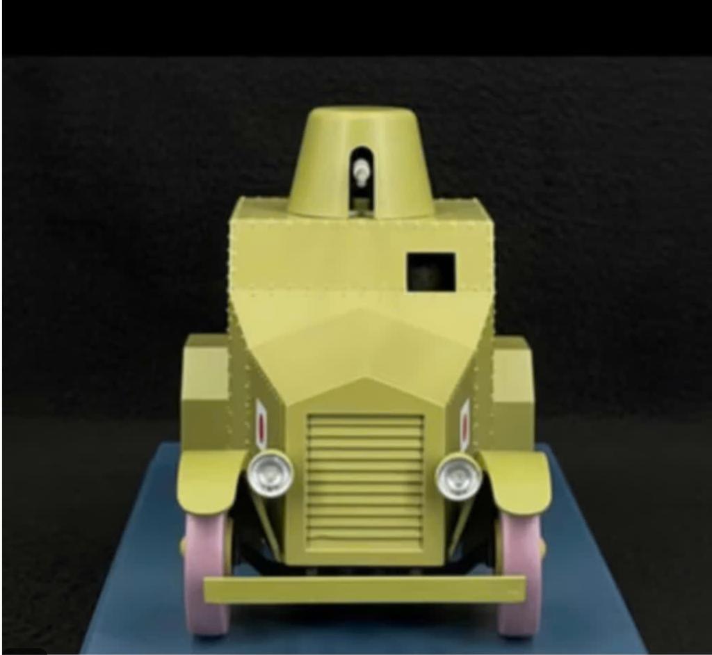 Gepantserde Tank Kuifje schaal 1/24 Les voitures TINTIN # 42, Verzenden, Nieuw, Motor, Overige merken