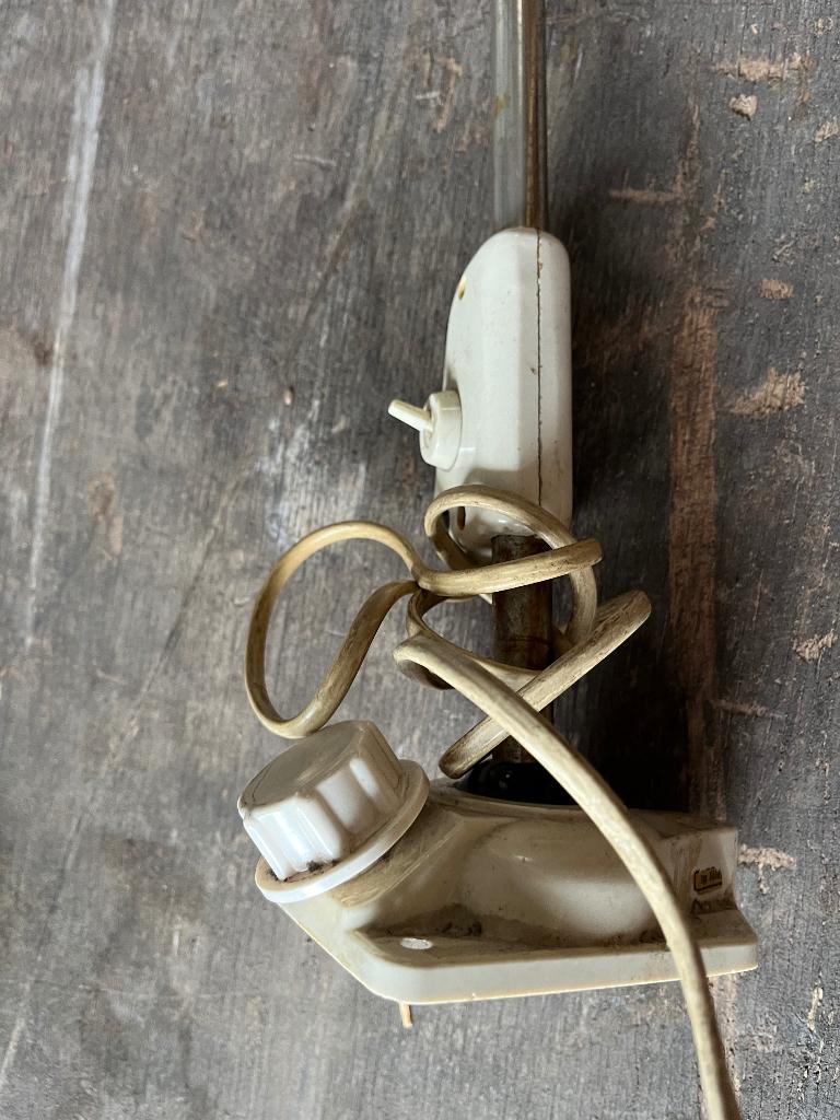 Vintage DDR Werkplaatslamp Atelierlamp, Ophalen, Gebruikt