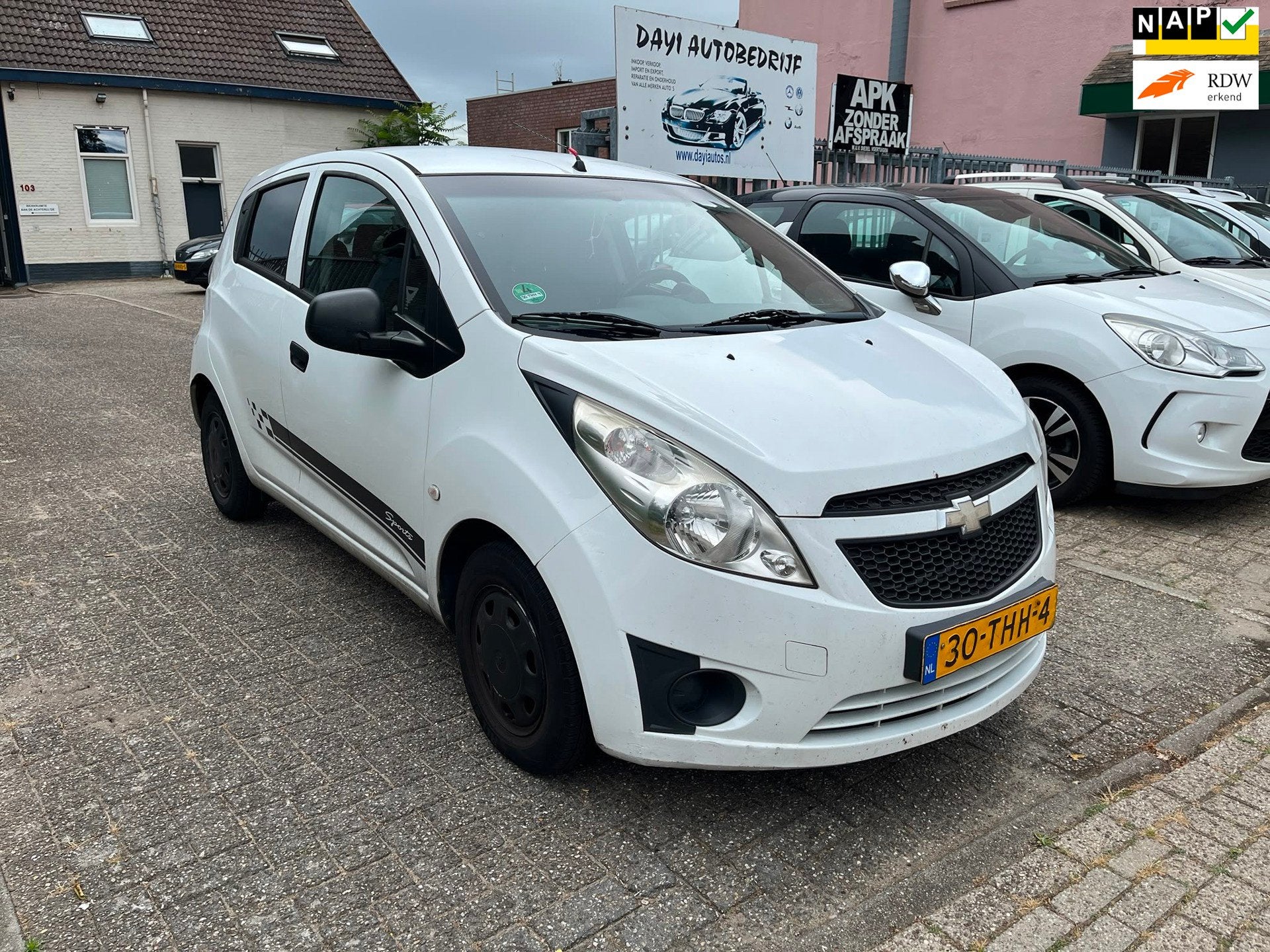 Chevrolet Spark 1.0 16V LS Bi-Fuel, 5drs, Airco, Elektr rame, Voorwielaandrijving, Euro 5, Stof, Zwart