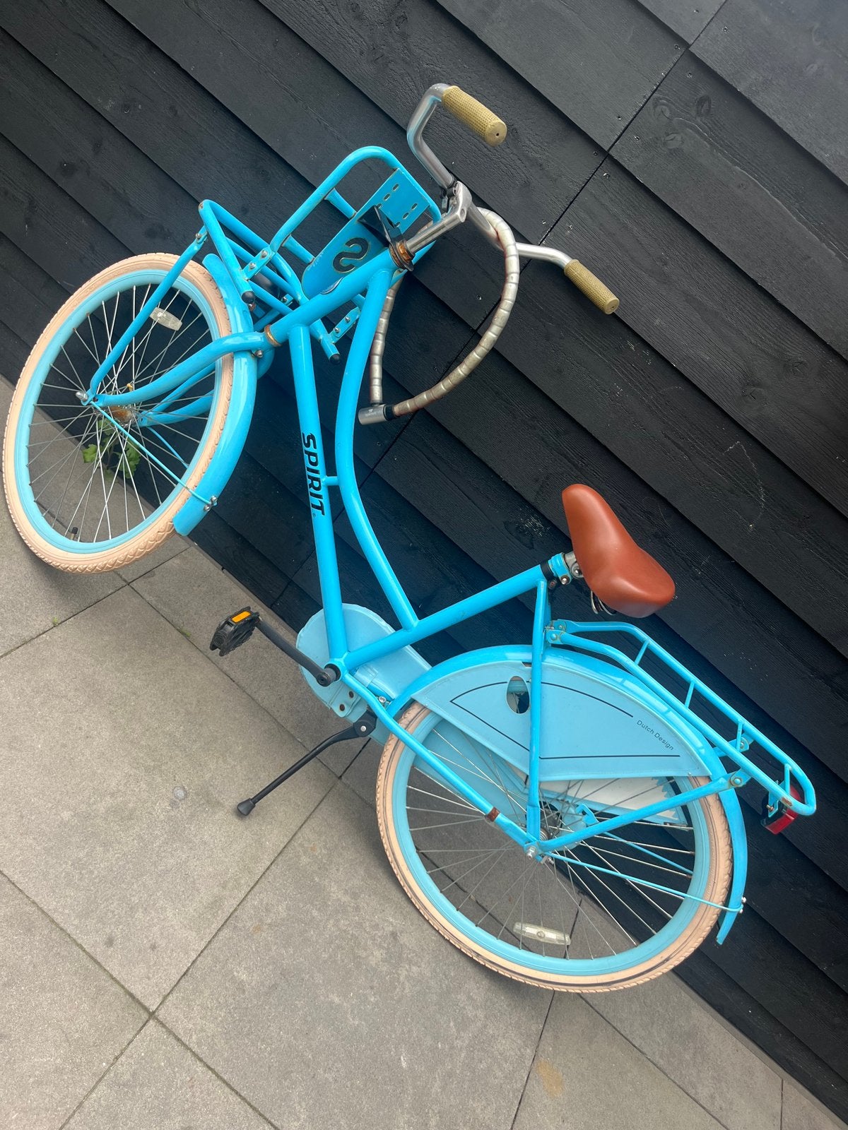 Meisjesfiets Spirit, goed gebruikt, blauw, Ophalen, Gebruikt, Terugtraprem, 24 inch
