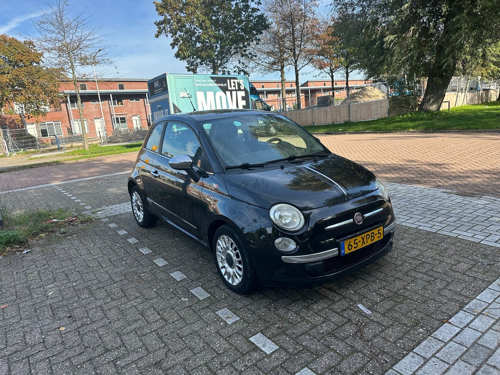 Fiat 500 0.9 85pk Twinair Turbo 2012 Zwart, Auto's, Voorwielaandrijving, 31 €/maand, Origineel Nederlands, Handgeschakeld