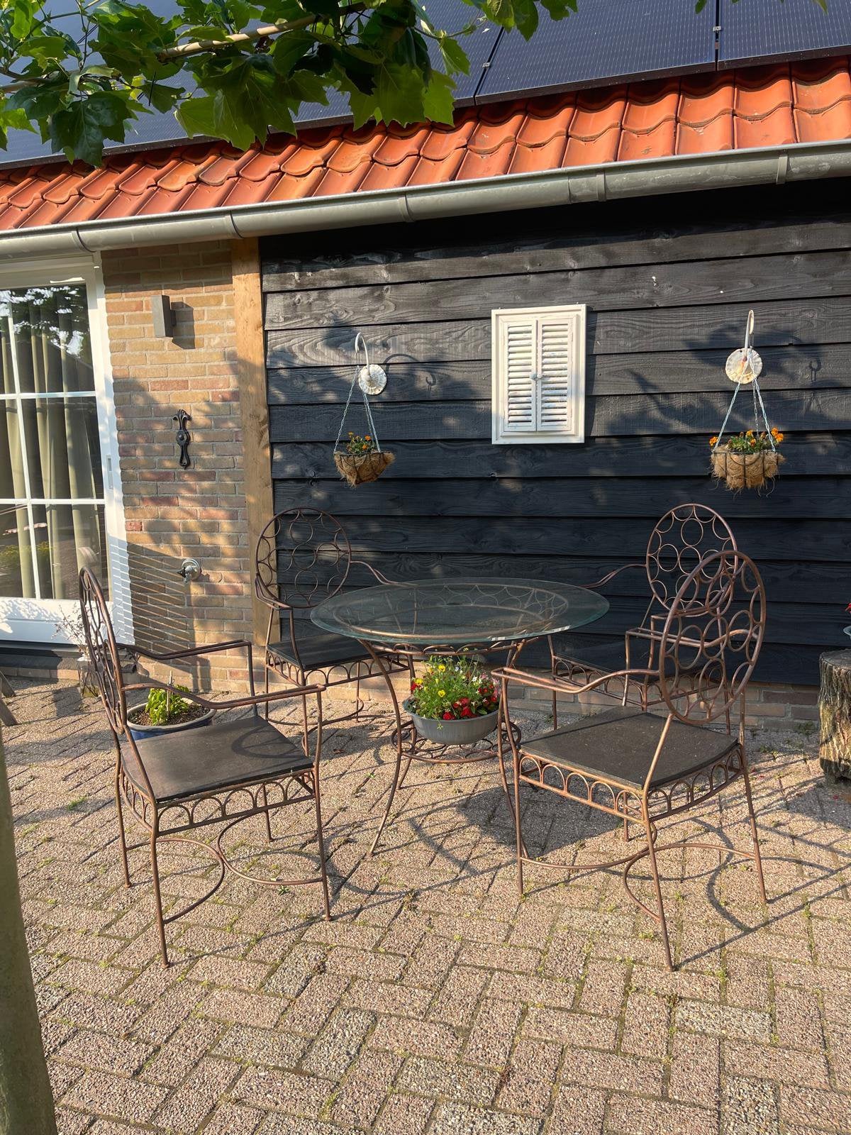 Tuinset  bistroset brons kleur, Ophalen, Zo goed als nieuw, Overige materialen, 2 zitplaatsen