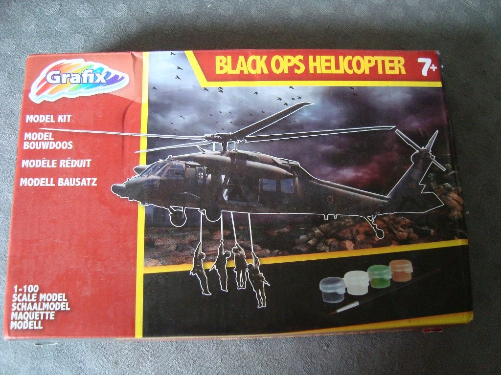 Modelbouw black ops helikopter nieuw, Hobby en Vrije tijd, Modelbouw | Vliegtuigen en Helikopters, Overige merken, Helikopter