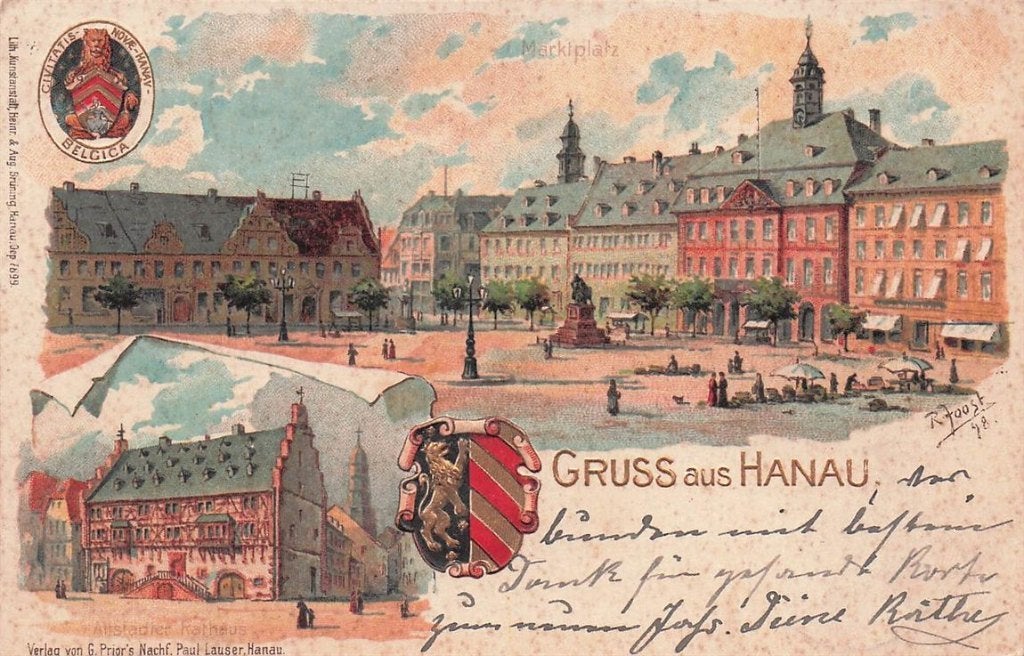 702-351-047 Hanau, Verzenden, Voor 1920, Duitsland