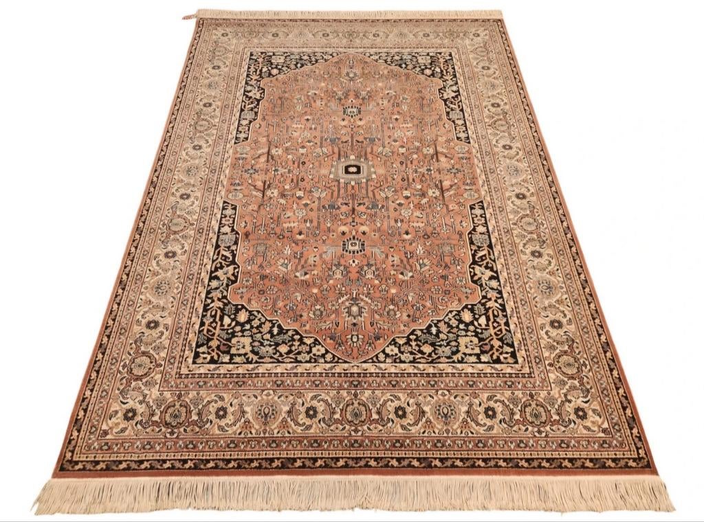 Vintage oosters wol Uzbek vloerkleed floral pink 171x241cm, Huis en Inrichting, Stoffering | Tapijten en Kleden, Nieuw, 150 tot 200 cm