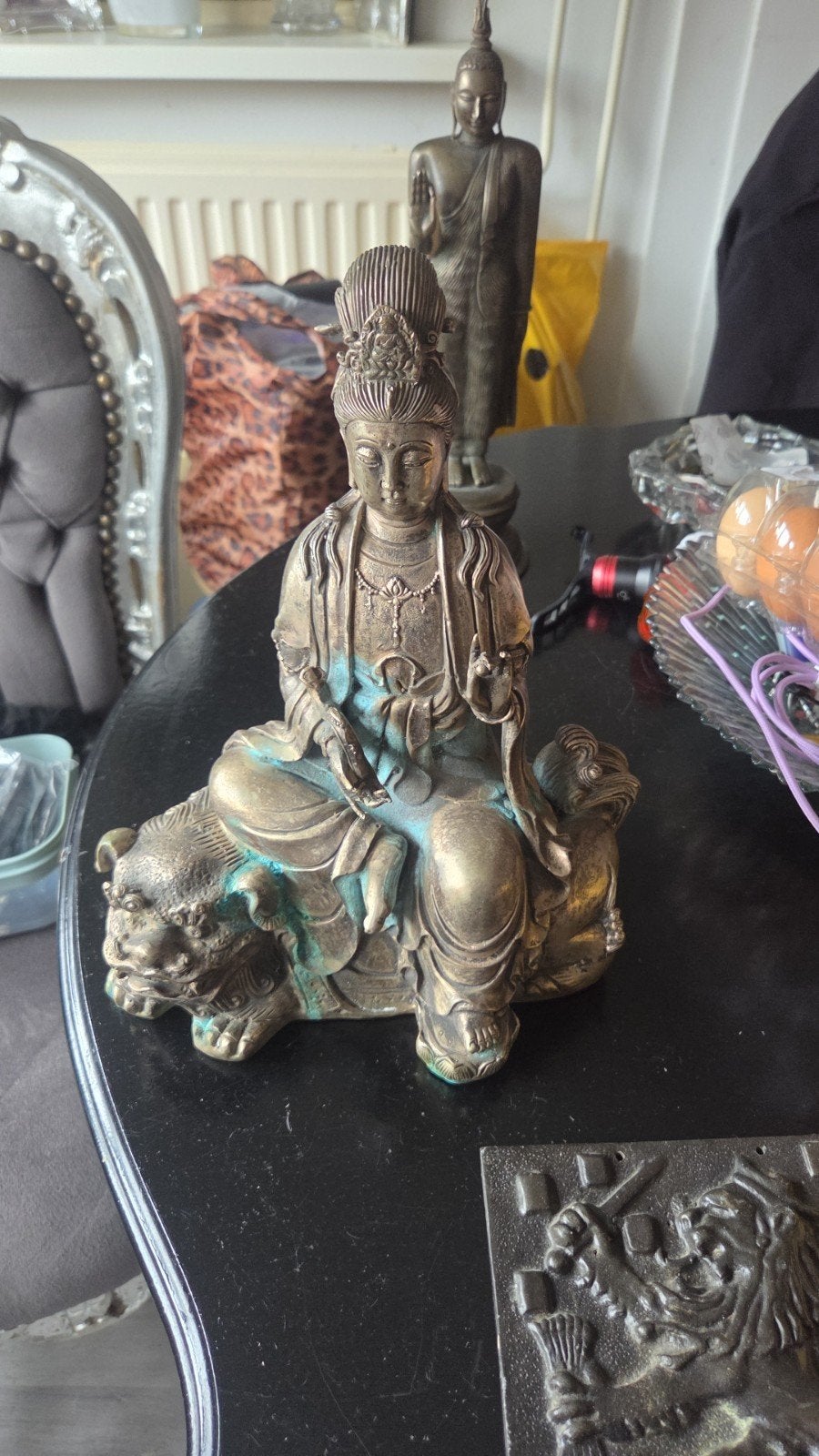 bodhisattva Guanyin, Gebruikt, Massief, Overige materialen, Ophalen